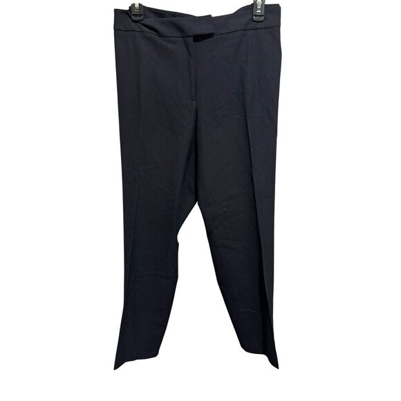 Talbots Woman Petite Navy Mini Dot Dress Pants Trousers Straight Leg Career 16WP - Picture 3 of 6